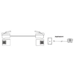Cavetto telefonico 15m spina 6P4C / spina 6P4C
