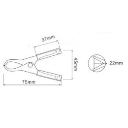 Pinza per batterie manici isolati 30A