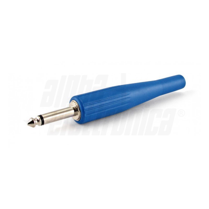 Spina jack Ø6,3mm Mono - Blu