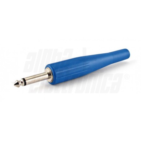 Spina jack ø 6,3mm Mono - Blu