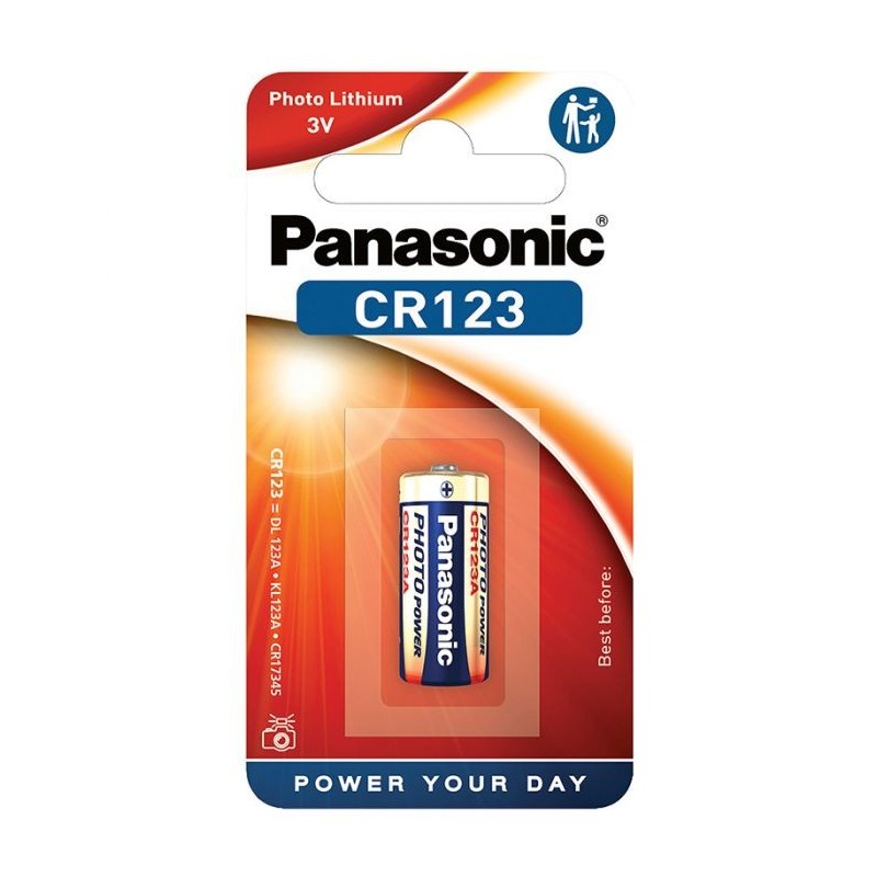 Batteria litio CR123 3V Panasonic