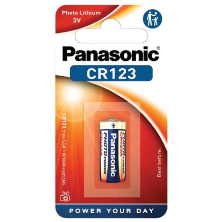 Batteria litio CR123 3V Panasonic