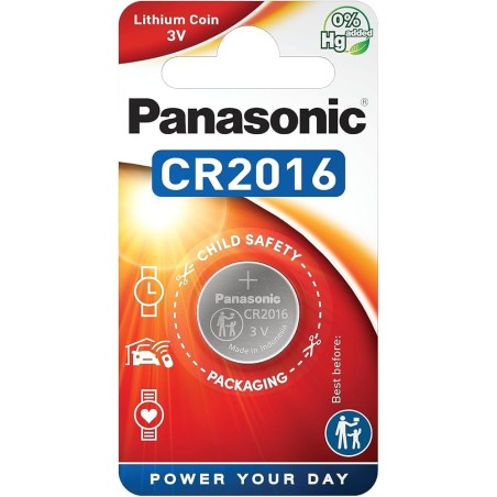 Batteria litio CR 2016 3V Panasonic